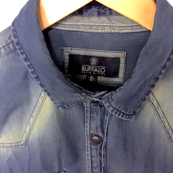 Men’s BUFFALO Denim Shirt Medium - Picture 3 of 9